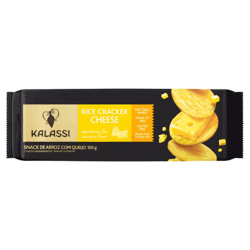 Snack de Arroz Sabor Queijo sem glúten Kalassi 100g